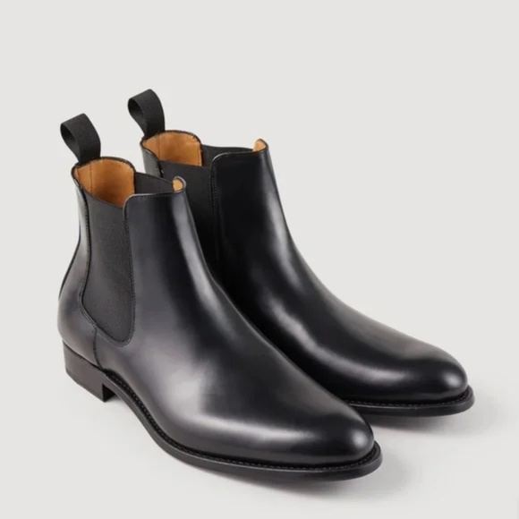 CHELSEA LEATHER ANKLE BOOTS - Picture 1 of 7